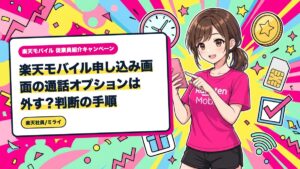 楽天モバイル申し込み画面の通話オプションは外す?判断の手順
