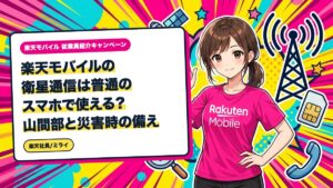 楽天モバイルの衛星通信は普通のスマホで使える？山間部と災害時の備え